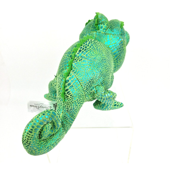 Disney PARKS Rapunzel Pascal 12 Inch Plush Chameleon With Metallic Fabric - Picture 5 of 10
